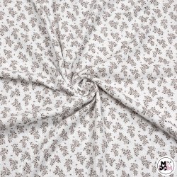 Muślin Druk gałazki beżowe...