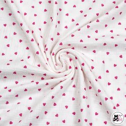 Muślin drobne różowe...