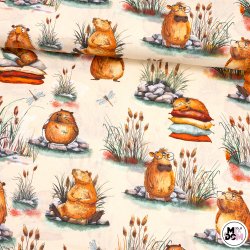 Kapibary kremowe tło wz1802