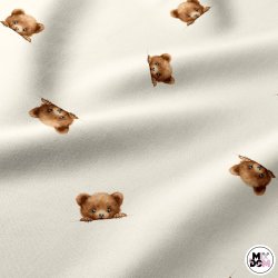 Misie buźki kremowe tło wz2482