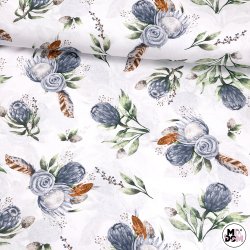 Opuncja niebieska białe tło...