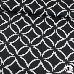 Mozaika okrągła czarne tło...