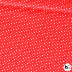 Białe groszki na czerwonym...