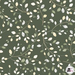 Listki na mocnej zieleni...