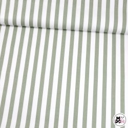 Paski szałwia i białe  2cm...