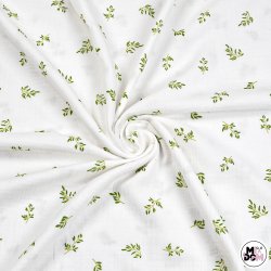 Muślin małe gałazki zielone...