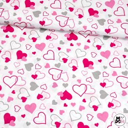 LOVE Różowe serduszka wz43