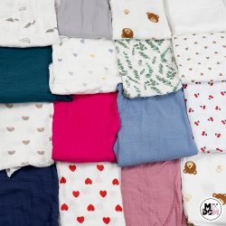 Kawałki muślinu końcówki...