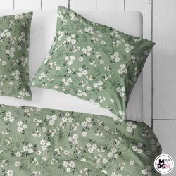 Kwiaty tło pistacjowe wz2497