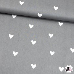 Serduszka szare tło K wz2542