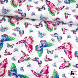 Motyle różowo zielone wz197