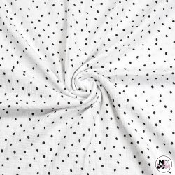Muślin czarne plamki białe...
